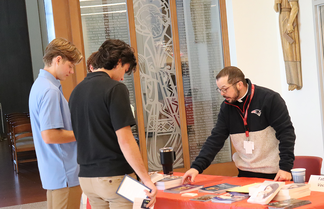 National Vocations Awareness Week: Fr. Jon participated in the career fair at Pope Francis Prep
