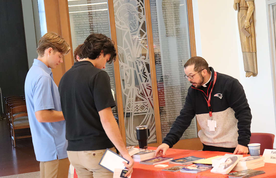 National Vocations Awareness Week: Fr. Jon participated in the career fair at Pope Francis Prep National Vocations Awareness Week: Fr. Jon participated in the career fair at Pope Francis Prep