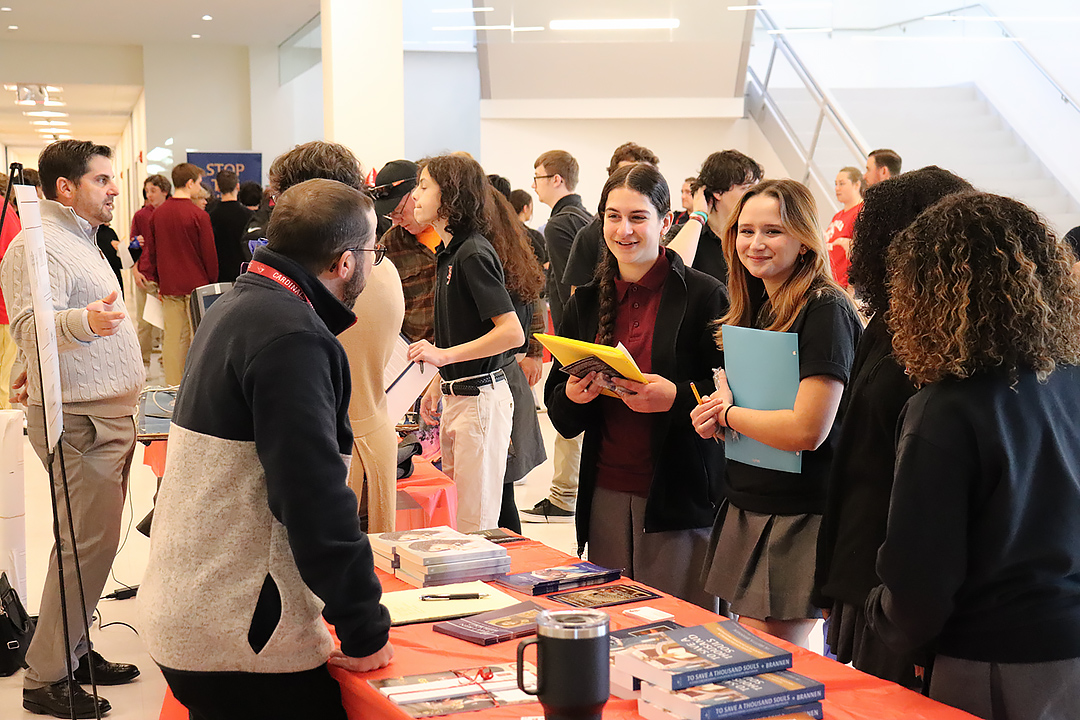 National Vocations Awareness Week: Fr. Jon participated in the career fair at Pope Francis Prep 